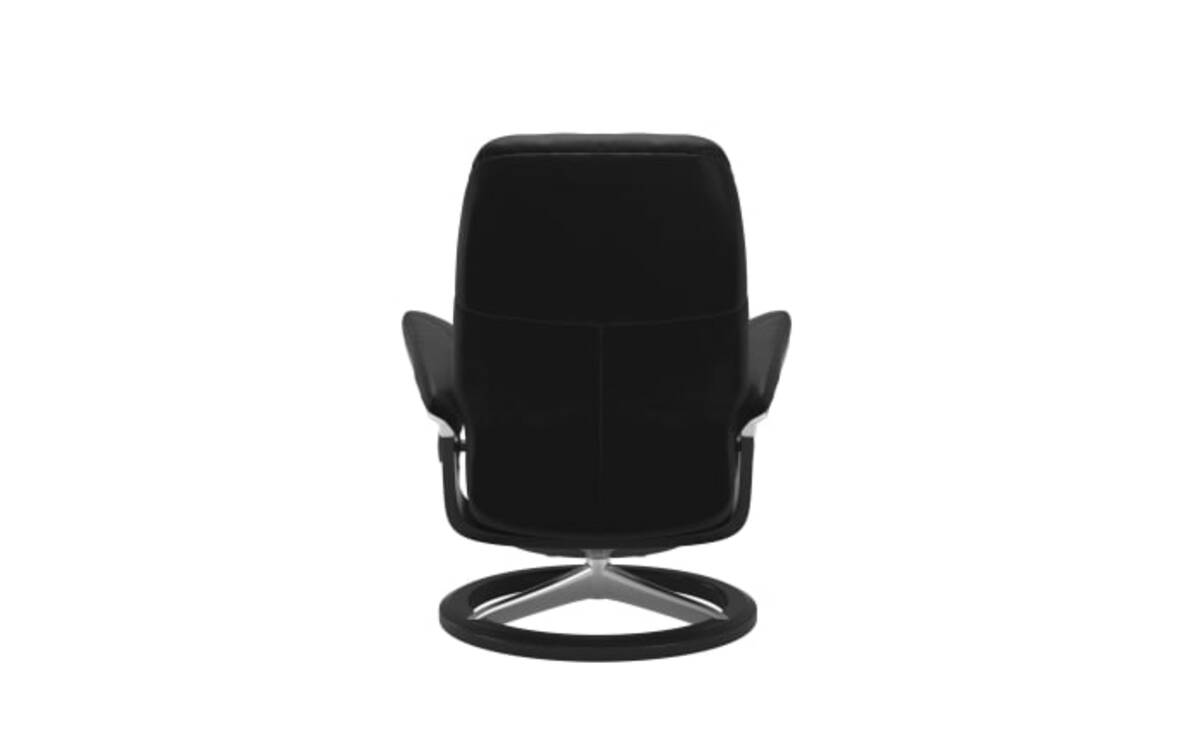 Bild 2 von Stressless - Leder Ruhesessel Consul (M), Batick Black, Signature Schwarz/Chrom Gestell