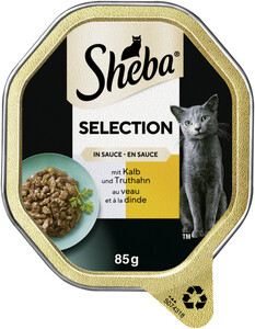 Sheba Selection mit Kalb und Truthahn in Sauce 85G