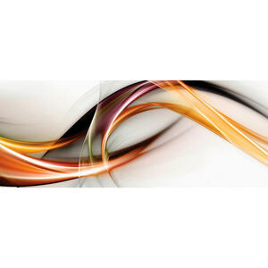 Euroart Glasbild abstraktes , Gb-Abg1049 , Multicolor , Glas , 50x125 cm , glänzend , Fotografie, einfache und schnelle Anbringung, glänzend , 005721071802