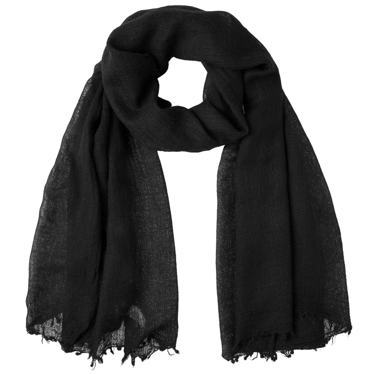 Bild 1 von Damen Tuch in Leinen-Optik SCHWARZ