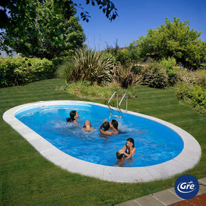 Gre Pool-Set 2024, Weiß, Metall, 400x150x800 cm, Freizeit, Pools und Wasserspaß, Pools, Stahlwandpools