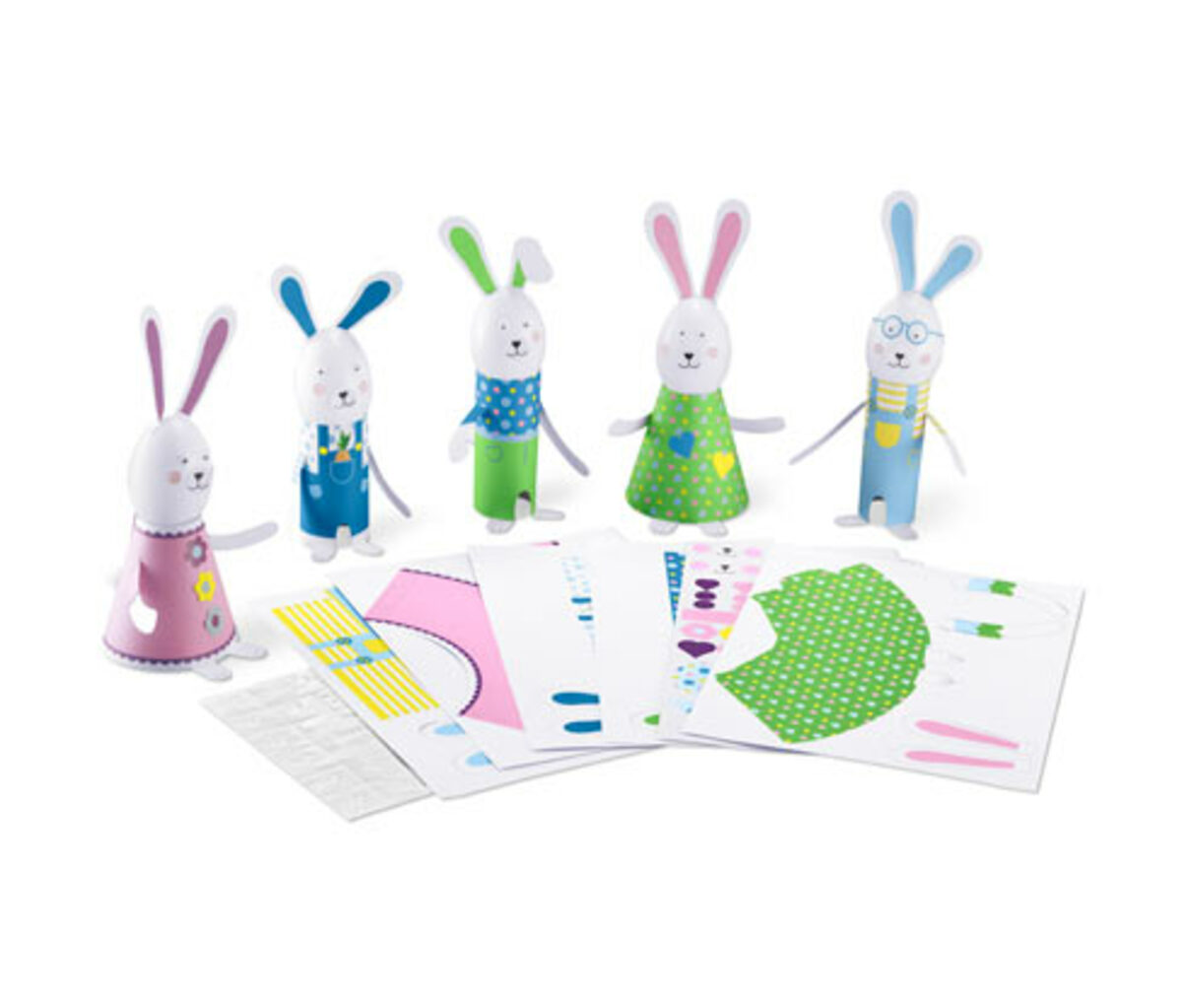 Bild 1 von Oster-Bastelset »Hasenfamilie«