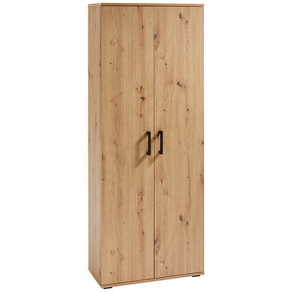 Bild 1 von Xora Schuhschrank eichefarben , Alex , Holzwerkstoff , 5 Fächer , 70x179x33.5 cm , Melamin,Nachbildung , 000003002301