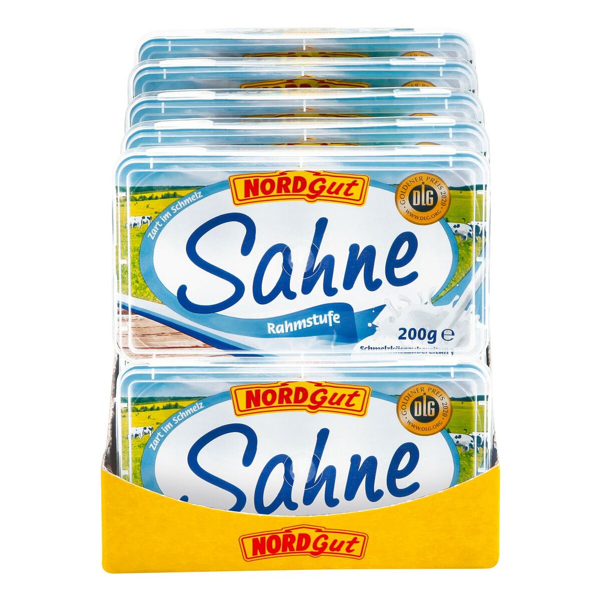Bild 1 von Nordgut Schmelzkäsezubereitung Sahne 200 g, 10er Pack