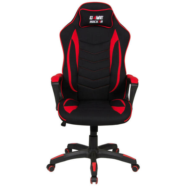 Bild 1 von Gaming-Stuhl Game Rocker R-10, Stoffbezug rot/schwarz