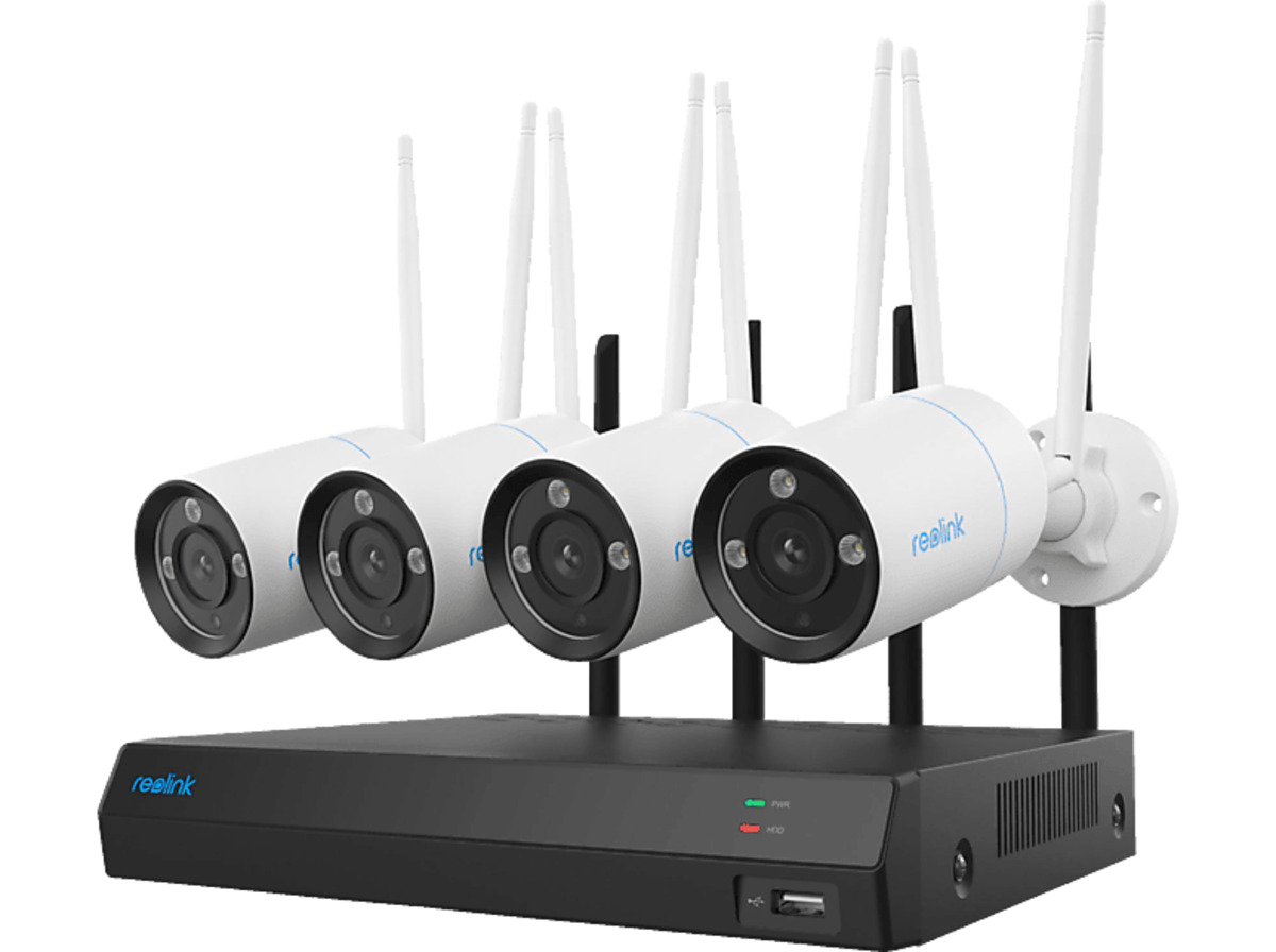 Bild 1 von REOLINK NVS12-8MB4W WiFi System, Überwachungskamera, Weiß, Schwarz