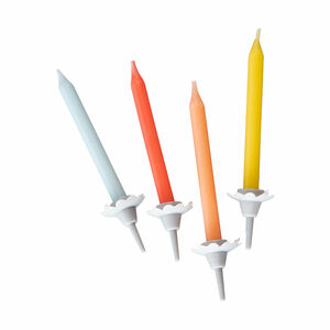 Fackelmann Kerzen inkl. 12 Halter, 6,5 cm, 24Stk