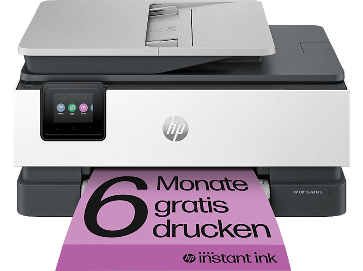 Bild 1 von HP OfficeJet Pro 8124e Thermal Inkjet Multifunktionsdrucker WLAN Netzwerkfähig, Grau