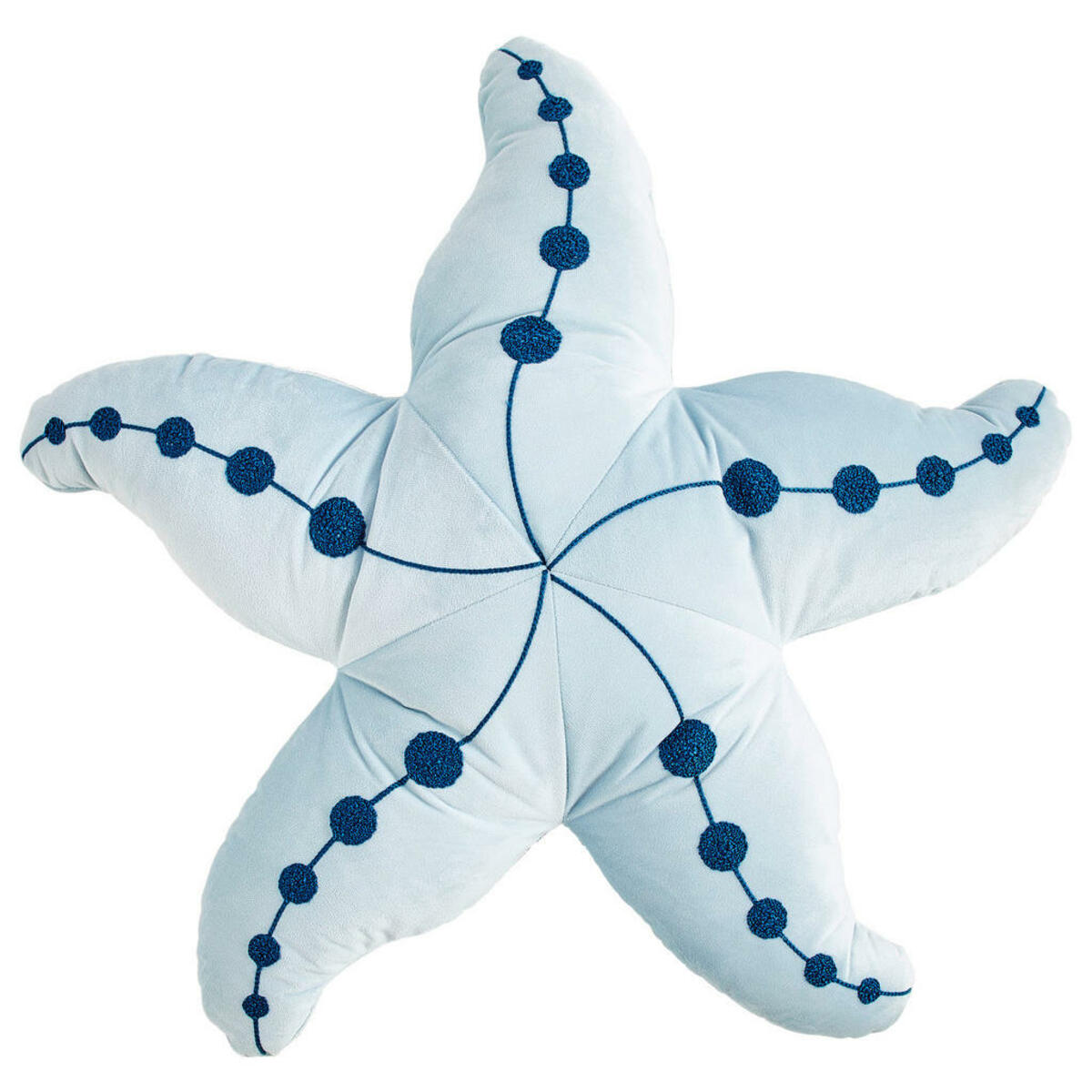 Bild 1 von Novel Zierkissen, Blau, Textil, Füllung: Polyester, Stern, 52x52 cm, Oeko-Tex® Standard 100, langlebig, Wohntextilien, Kissen, Dekokissen
