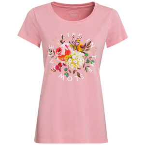 Damen T-Shirt mit Blumen-Print ROSA
