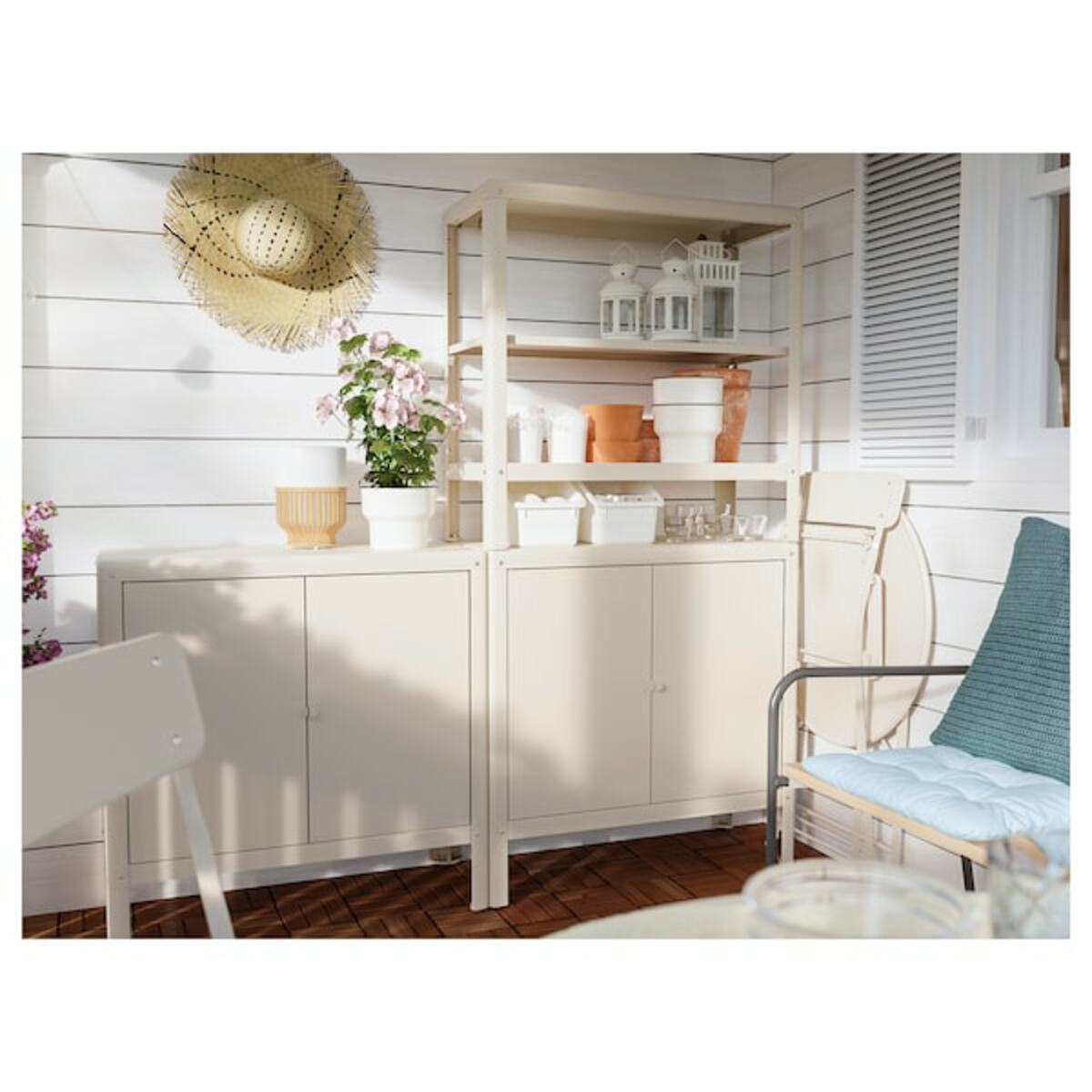 Bild 3 von KOLBJÖRN
              
                Schrank drinnen/draußen, beige, 80x81 cm