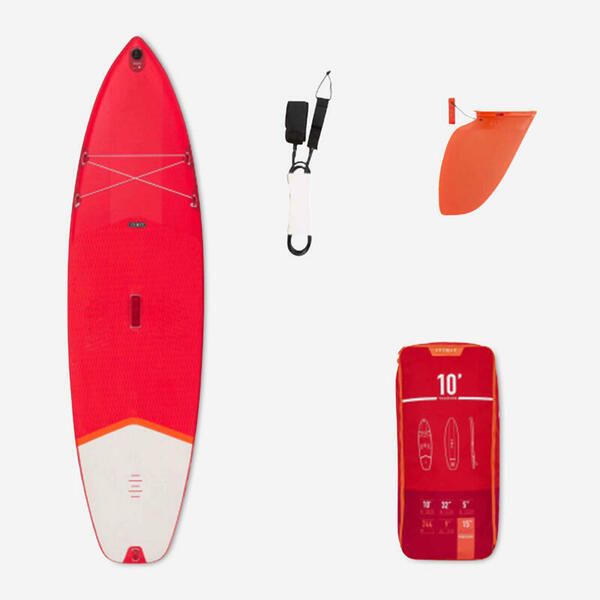 Bild 1 von SUP-Board Stand Up Paddle aufblasbar X100 Touring Einsteiger 10' rot
