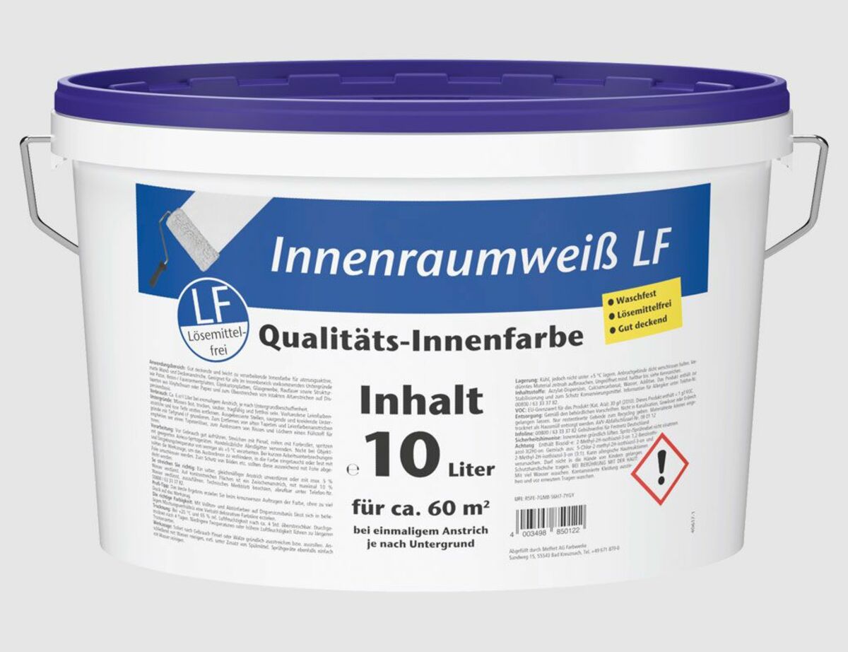 Bild 1 von Innenraumweiß div. Größen