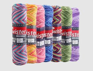 Topflappengarn Twister Curly Color