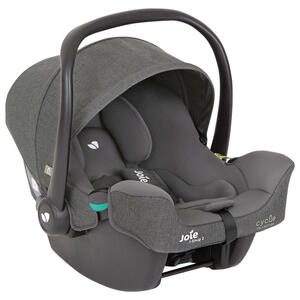 Joie Babyschale i-Snug 2, Grau, Textil, 44x55x67 cm, ECE R 129 i-Size, abnehmbarer und waschbarer Bezug, ergonomischer Tragebügel, Sonnendach, schnell leicht im Auto montierbar, 3-Punkt-Gurt, Kinder