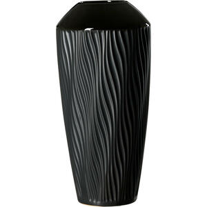 Ritzenhoff Breker Vase Onyx, Schwarz, Keramik, konisch, 14x30x14 cm, Dekoration, Vasen, Keramikvasen