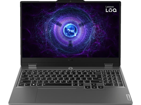 Bild 1 von LENOVO LOQ 15IAX9, Gaming-Notebook, mit 15,6 Zoll Display, Intel® Core™ i5,12450HX Prozessor, 16 GB RAM, 512 SSD, NVIDIA GeForce RTX™ 2050, Luna Grey, Windows 11 Home (64 Bit), Luna Grey