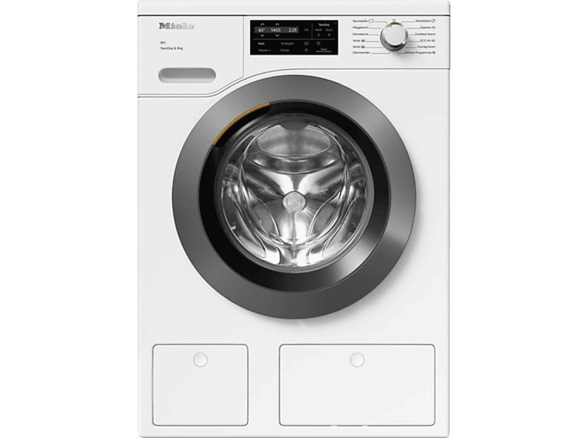 Bild 1 von MIELE WCG660 WPS TDos&9kg W1 Chrome Edition Waschmaschine (9 kg, 1400 U/Min., A, Flusenfilter Fremdkörperfilter), Weiß