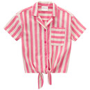 Bild 1 von Mädchen Bluse mit Streifen PINK / WEISS