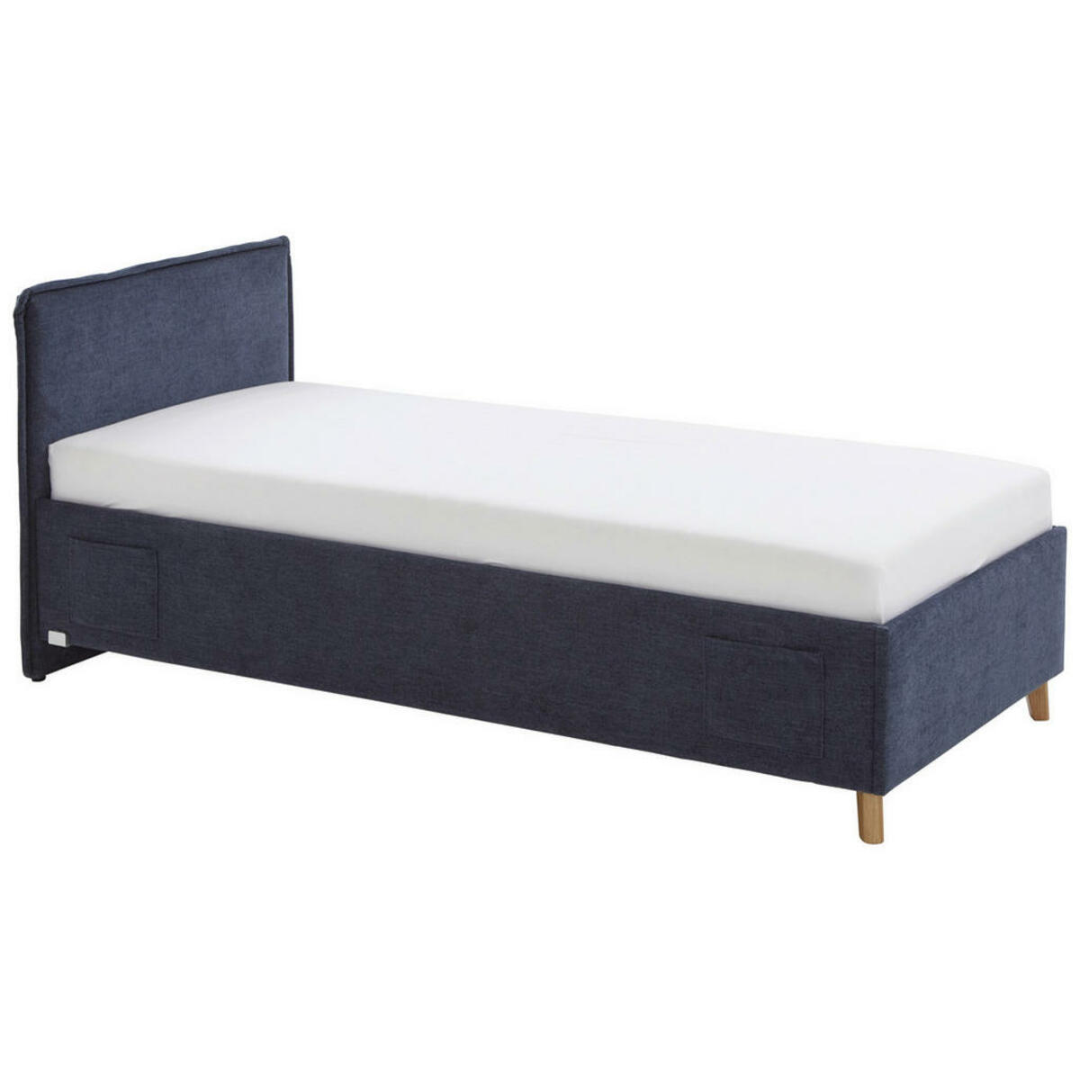 Bild 1 von Stylife Polsterbett, Dunkelblau, Textil, Eukalyptusholz, 140x200 cm, Reach, Stoffauswahl, in verschiedenen Größen erhältlich, Schlafzimmer, Betten, Polsterbetten