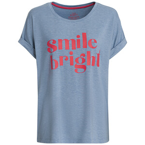 Damen T-Shirt mit Message-Print HELLBLAU