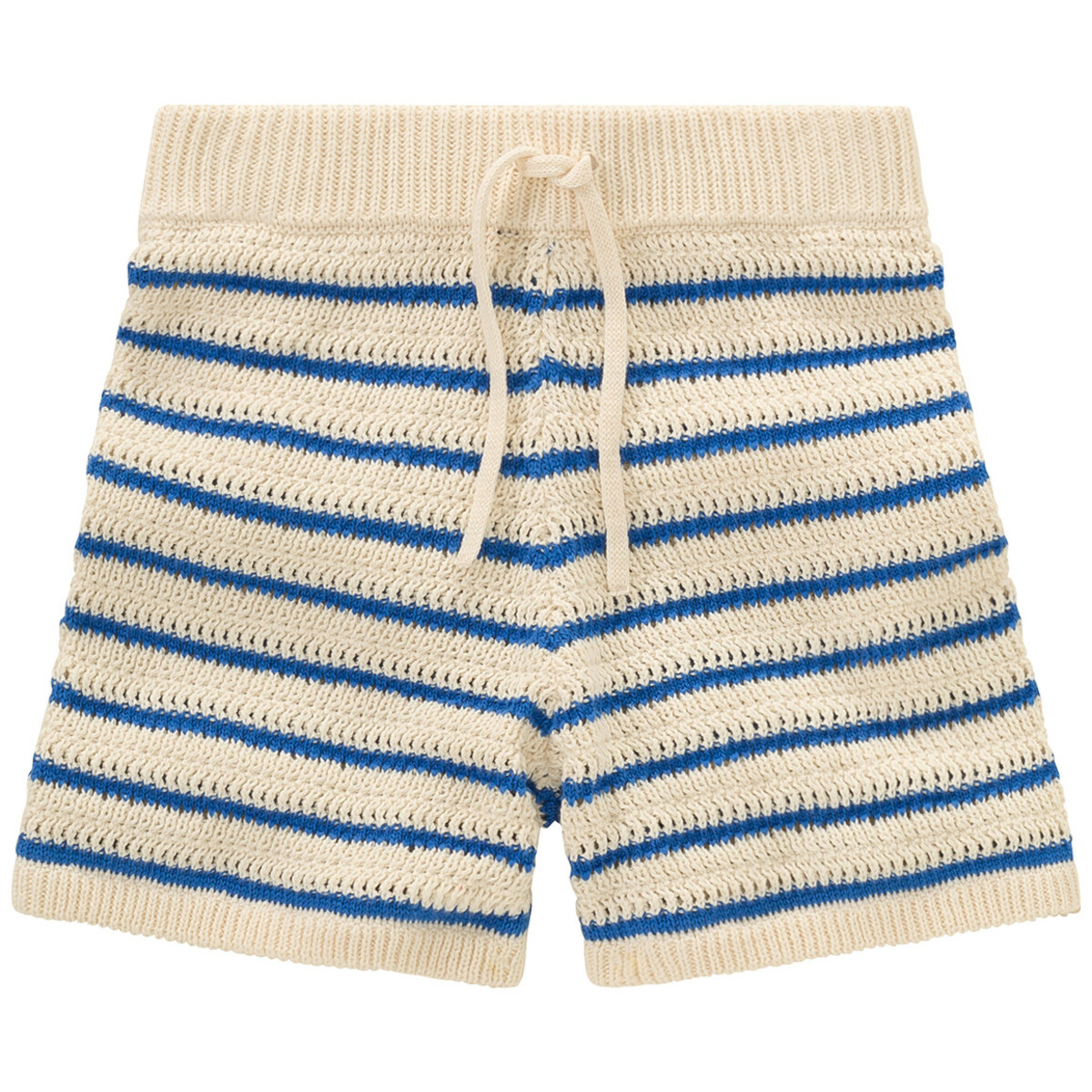 Bild 1 von Mädchen Strick-Shorts mit Streifen BLAU / HELLBEIGE