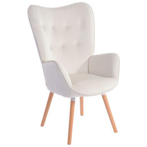 Ti'me Sessel, Creme, Natur, Textil, Buche, 66x109x71 cm, erweiterbar (Typenauswahl), Wohnzimmer, Sessel, Polstersessel