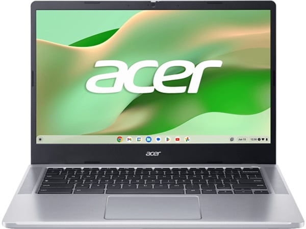 Bild 1 von ACER 314 (CB314-4H-345E), Chromebook, mit 14 Zoll Display, Intel® Core™ i3,i3-N305 Prozessor, 4 GB RAM, 128 eMMC, UHD Graphics, Pure Silver, Google Chrome OS, Pure Silver