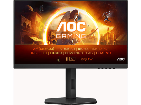 Bild 1 von AOC 24G4X 23,8 Zoll Full-HD Gaming Monitor (1 ms Reaktionszeit, 180 Hz), Schwarz