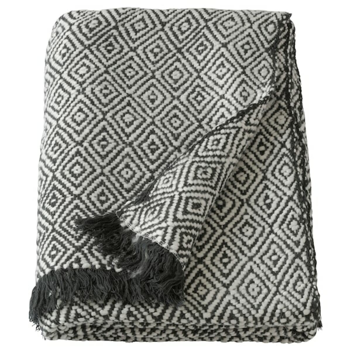 Bild 1 von DAGFRID Plaid, dunkelgrau/elfenbeinweiß