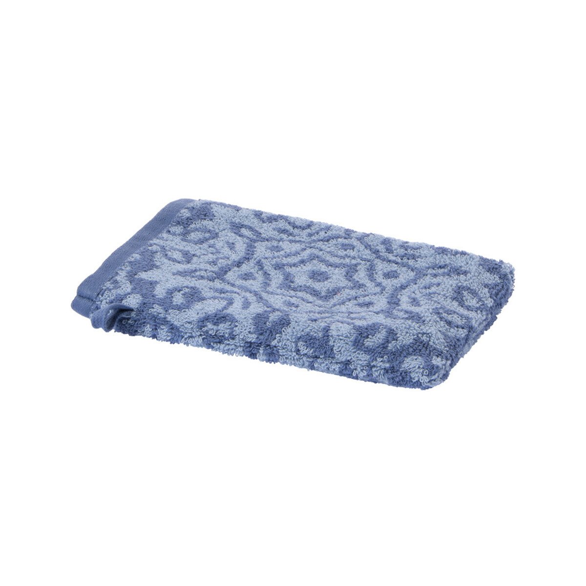 Bild 1 von Waschhandschuh in floraler Optik BLAU