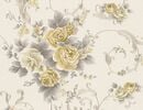 Bild 1 von Vliestapete Blume Gold-Beige