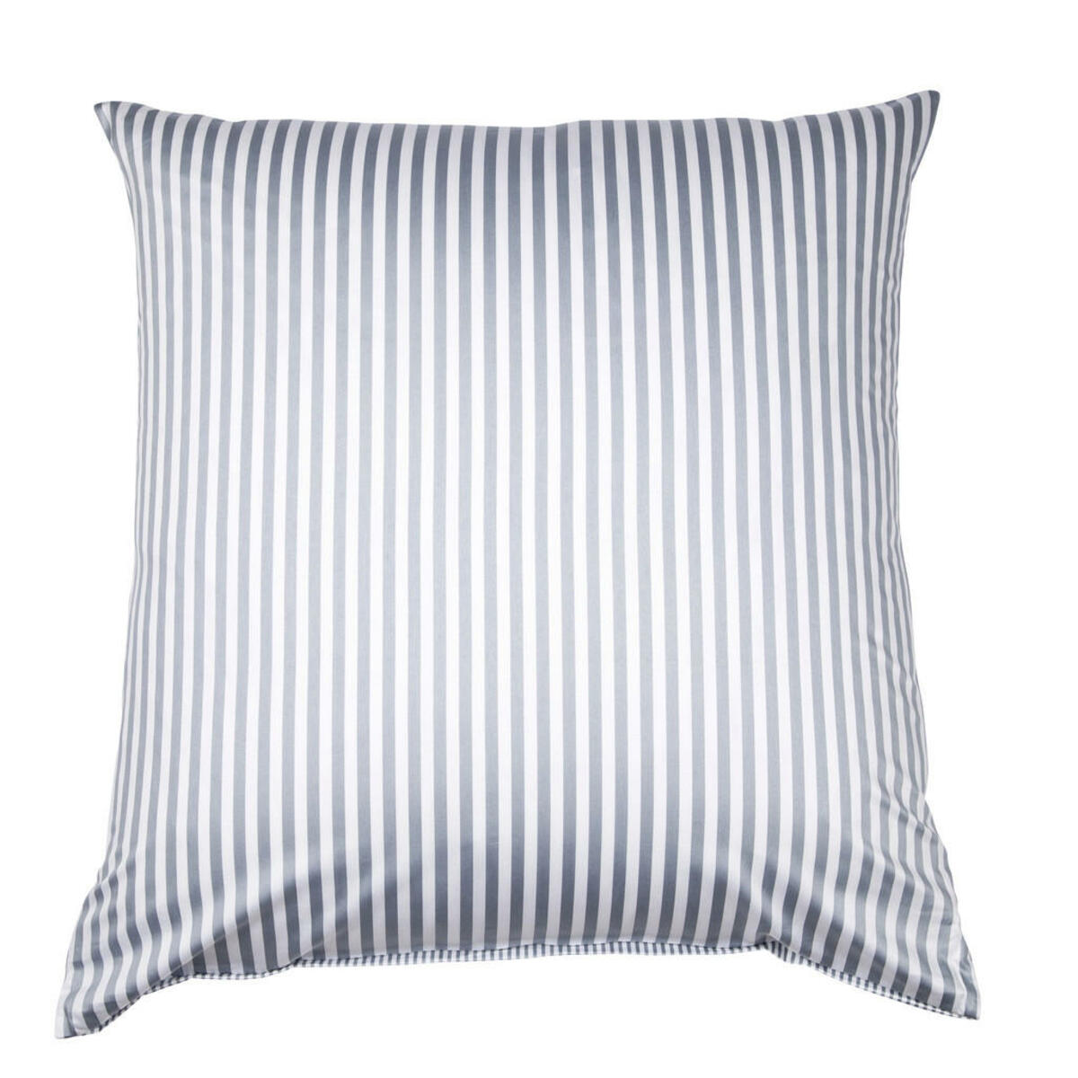 Bild 1 von Janine Kissenhülle Giorgio, Silber, Textil, Streifen, 80x80 cm, Textiles Vertrauen - Oeko-Tex®, Wendekissen, Wohntextilien, Kissen, Kissenbezüge