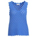 Bild 1 von Damen Stricktop mit Ajours-Muster BLAU