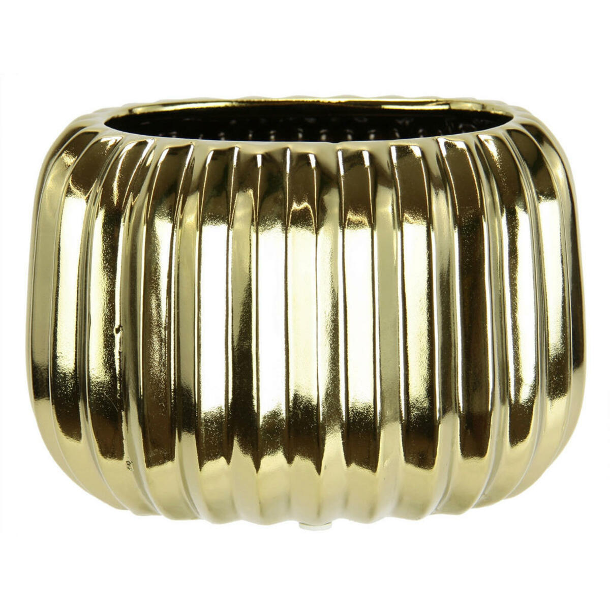 Bild 1 von X-Mas Vase, Gold, Keramik, 17x12x13 cm, Dekoration, Vasen, Keramikvasen