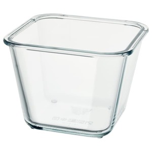 IKEA 365+
              
                Behälter, quadratisch, Glas, 1.2 l