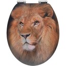 Bild 1 von Wenko WC-Sitz Lion mit 3D-Effekt MDF mit Absenkautomatik Mehrfarbig