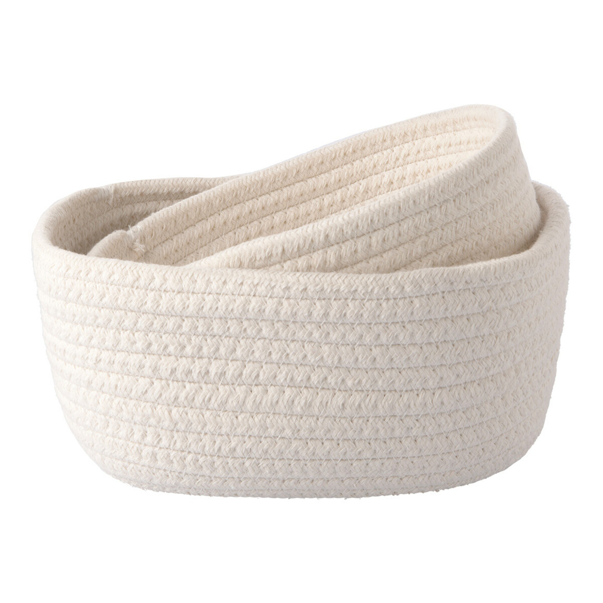 Bild 1 von 2 Deko-Körbe im Set CREMEWEISS