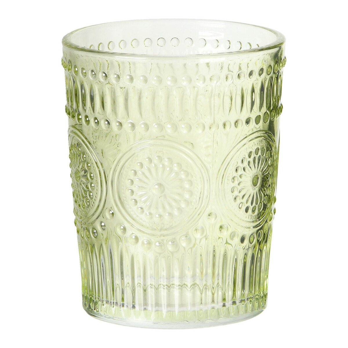 Bild 1 von Trinkglas mit Reliefmuster HELLGRÜN