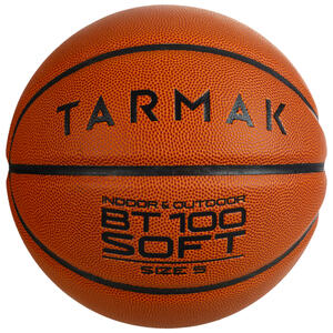 Basketball BT100 Größe 5 Kinder bis 10 Jahre Einsteiger orange