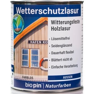 Biopin Wetterschutzlasur Transparent 750 ml