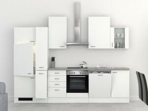 Küchenblock in Weiss/Grau inkl. Geräte und Spüle 'Wito'