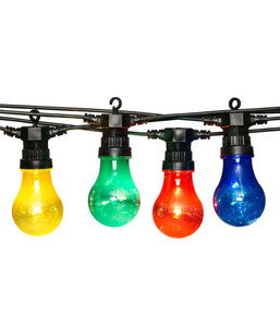 LED-Lichterkette Retro Multicolor, 10 LEDs