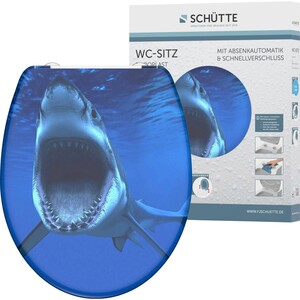 Eisl WC-Sitz Shark Duroplast mit Absenkautomatik & Schnellverschluss