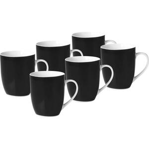 XXXLutz Kaffeebecherset 6-teilig keramik porzellan schwarz weiß  1344106