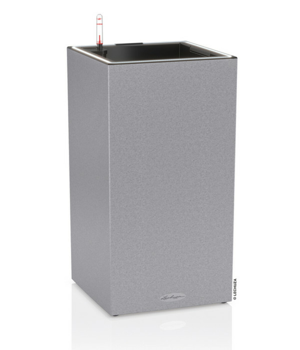 Bild 1 von LECHUZA® Kunststoff-Säule Canto Stone LED inkl. Pflanzeinsatz, rechteckig