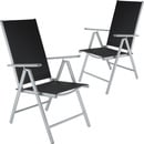 Bild 1 von 2 Aluminium Gartenstühle schwarz/silber