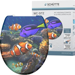 Eisl WC-Sitz Sea Life Duroplast mit Absenkautomatik & Schnellverschluss