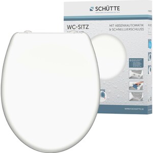 Eisl WC-Sitz White Duroplast mit Absenkautomatik & Schnellverschluss