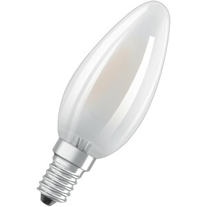 Osram LED-Lampe Classic B Kerzenform Matt E14, 4W 470 lm Kaltweiß EEK: A++